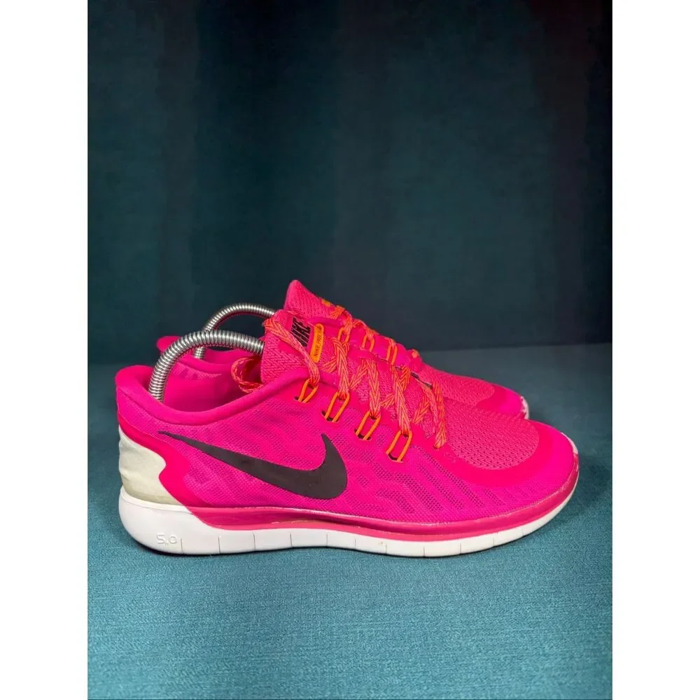 Nike Free 5.0 2015 Hot Pink Running Shoes Women’s Size 10